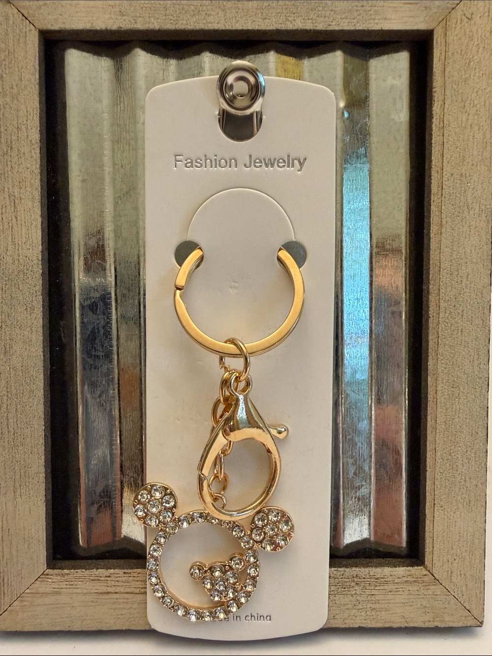 Mickey-Style Keyring Keychain by